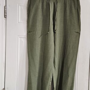 Bare Anthology Olive Wide Leg Pants